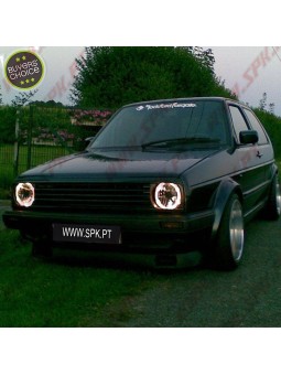Faróis Angel Eyes / Cross Chrome - VW Golf 2 (1983-1991)