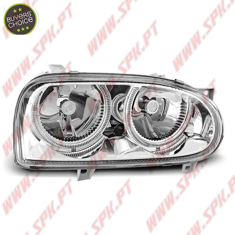 Faróis Angel Eyes / Chrome - VW Golf 3 (1991-1997) Faróis Angel Eyes / Chrome - VW Golf 3 (1991-1997)