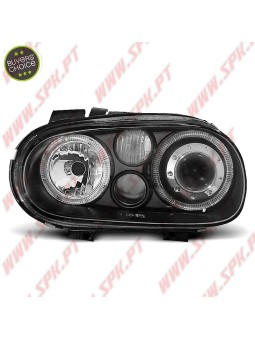 Faróis Angel Eyes / Black - VW Golf 4 (1997-2003)