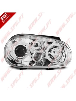 Faróis Angel Eyes II / Chrome - VW Golf 4 (1997-2003)