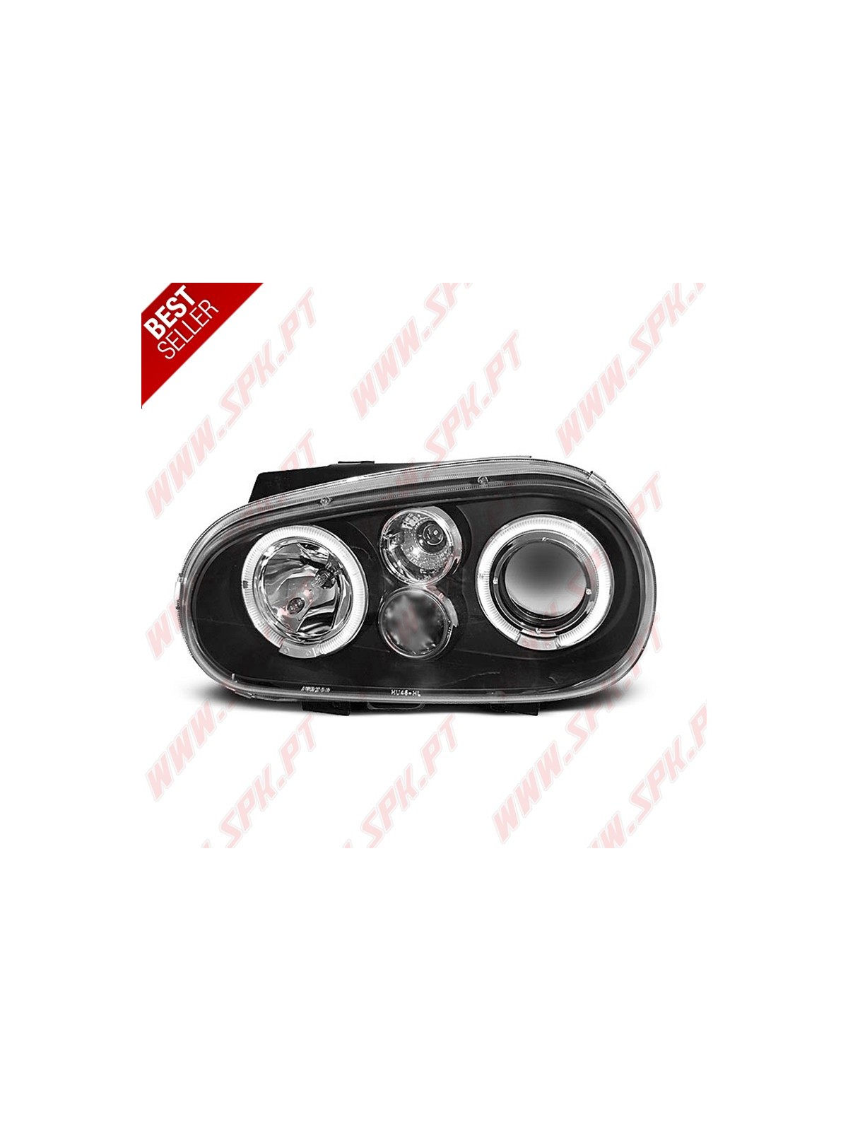 Faróis Angel Eyes II / Black - VW Golf 4 (1997-2003)