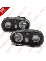 Faróis Cristal Look R32 Black - VW Golf 4 (1997-2003)