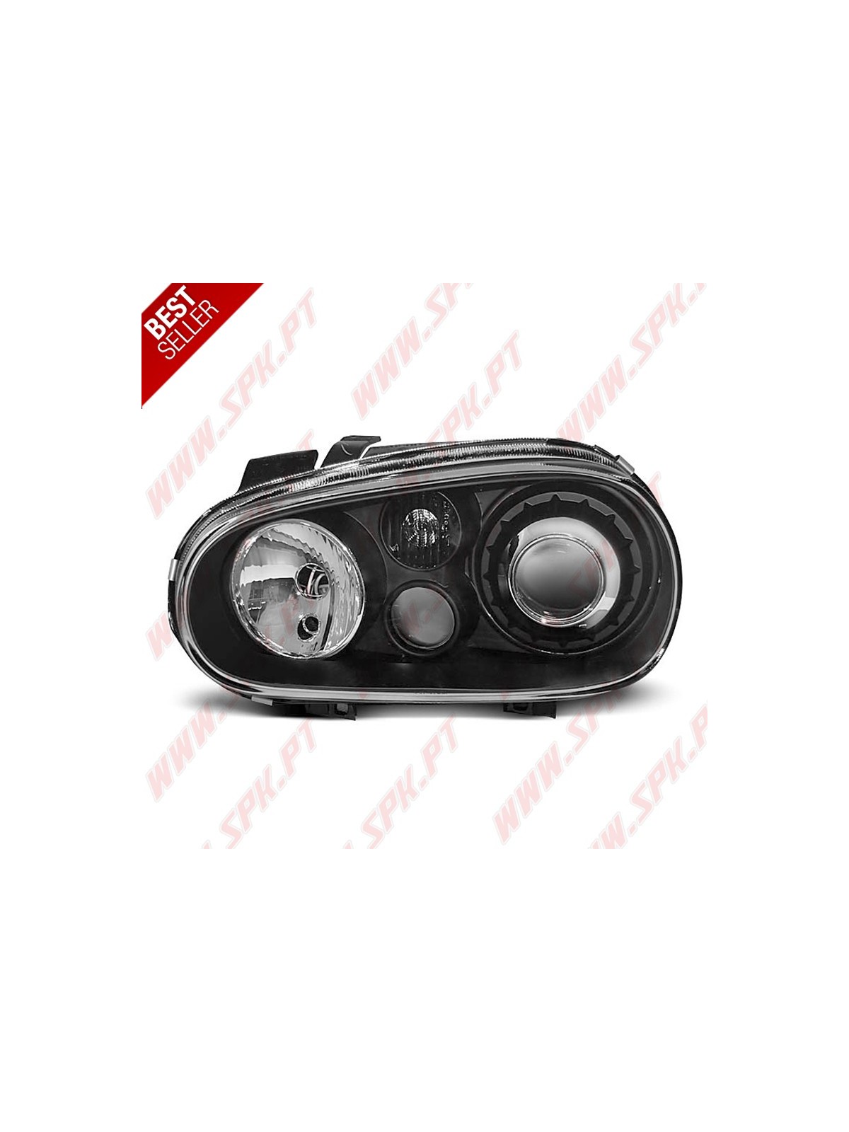 Faróis Cristal Look R32 Black - VW Golf 4 (1997-2003)