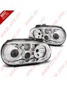Faróis Cristal Look R32 Chrome - VW Golf 4 (1997-2003) Faróis Cristal Look R32 Chrome - VW Golf 4 (1997-2003)