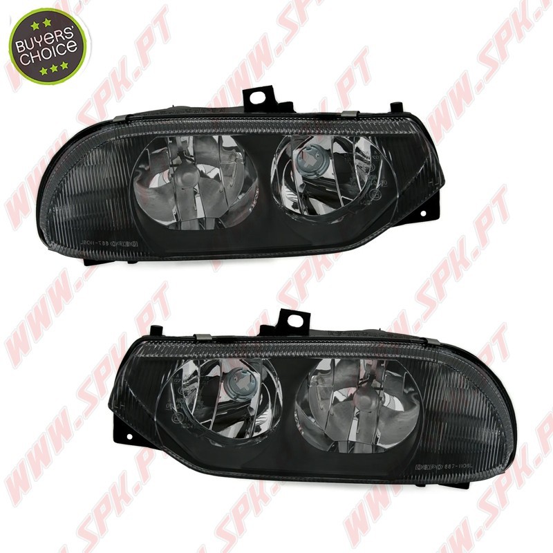 Faróis OEM Black - Alfa Romeo 156 (1997-2003) Faróis OEM Black - Alfa Romeo 156 (1997-2003)