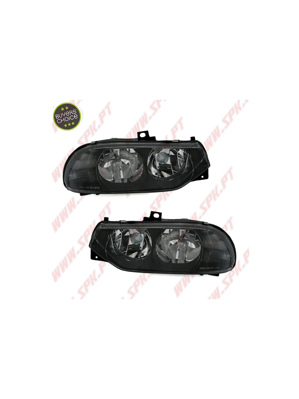Faróis OEM Black - Alfa Romeo 156 (1997-2003) Faróis OEM Black - Alfa Romeo 156 (1997-2003)