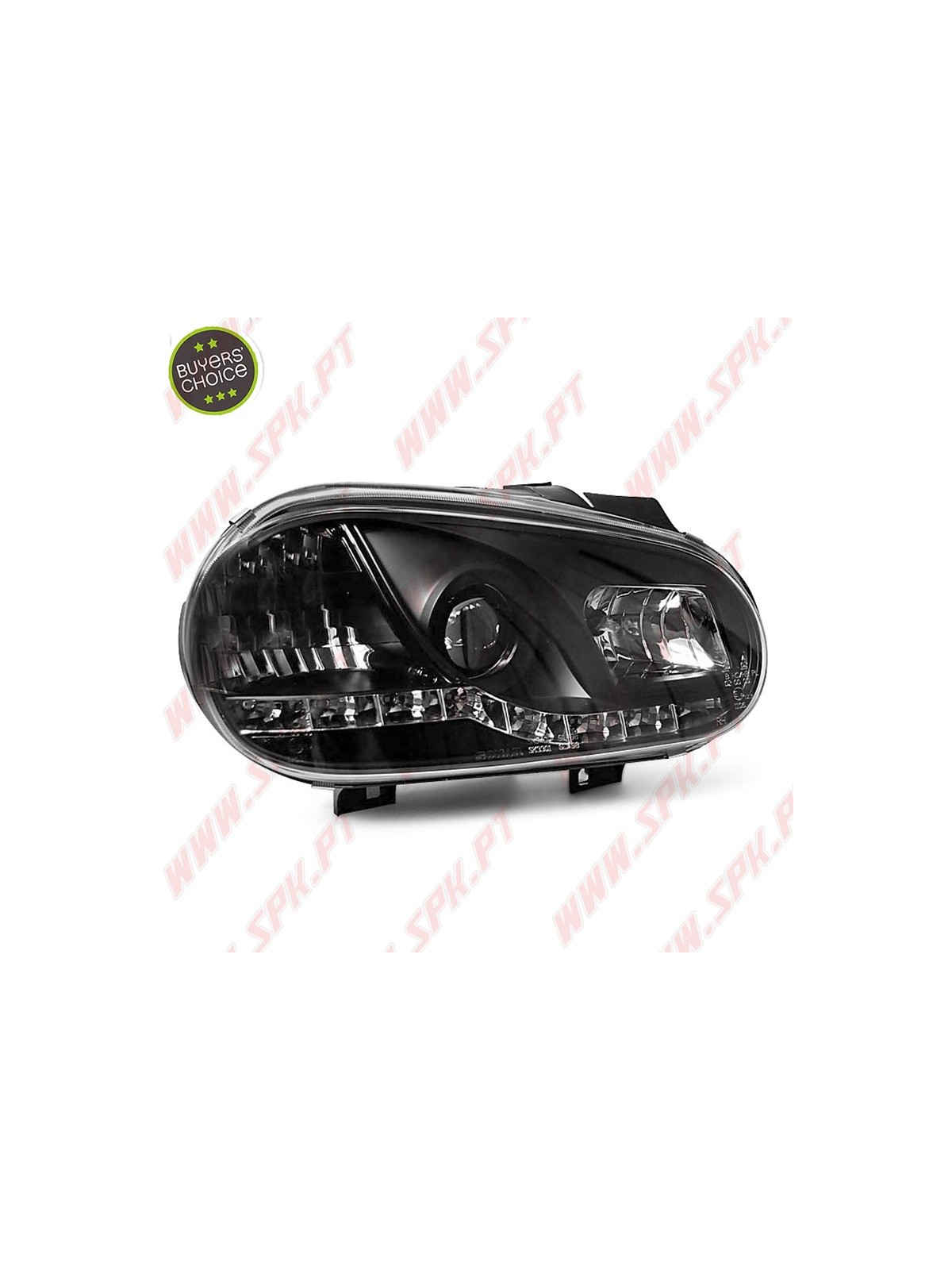 Faróis Daylight / Black - VW Golf 4 (1997-2003)