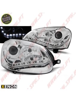 Faróis XENON Daylight / Chrome - VW Golf 5 (2003-2008)