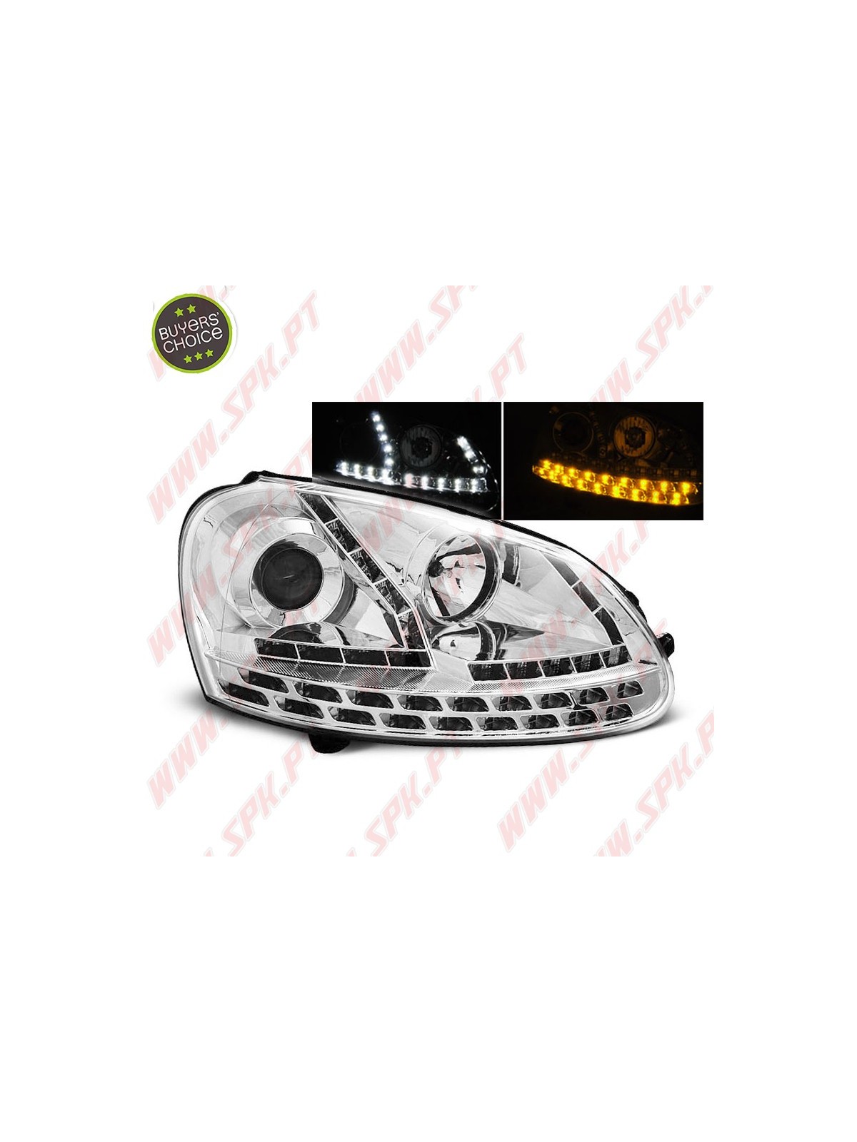 Faróis Daylight / Chrome - VW Golf 5 (2003-2008)