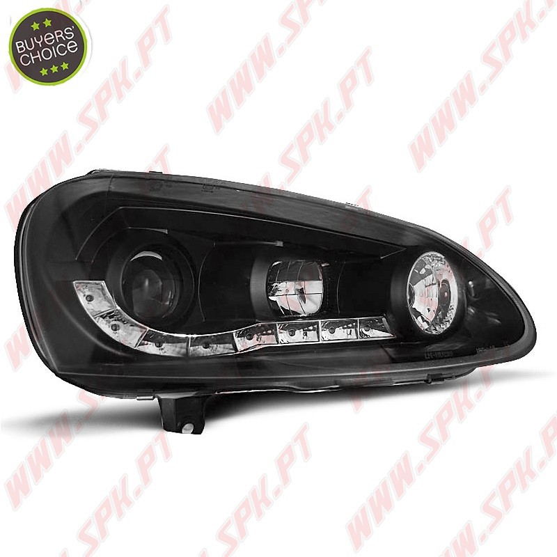 Faróis Daylight V.2 / Black - VW Golf 5 (2003-2008)