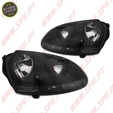 Faróis Look OEM / Black - VW Golf 5 (2003-2008)
