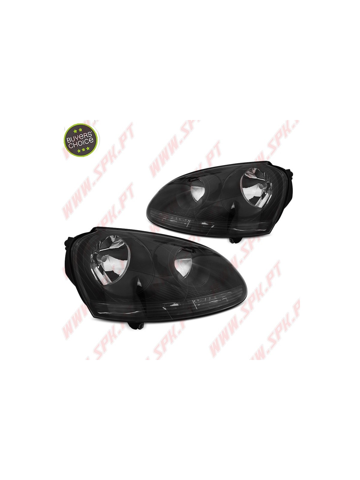 Faróis Look OEM / Black - VW Golf 5 (2003-2008) Faróis Look OEM / Black - VW Golf 5 (2003-2008)