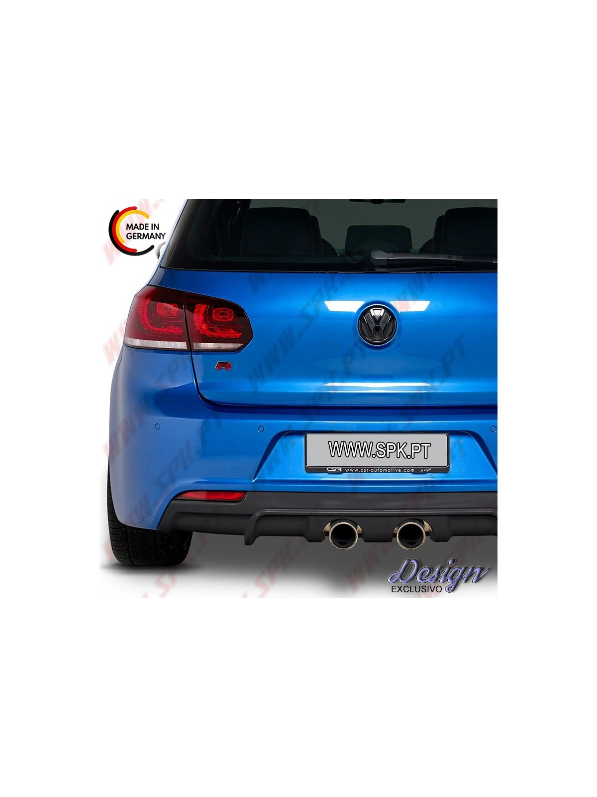 Difusor Traseiro - VW Golf 6 R (2009-2012) Difusor Traseiro - VW Golf 6 R (2009-2012)