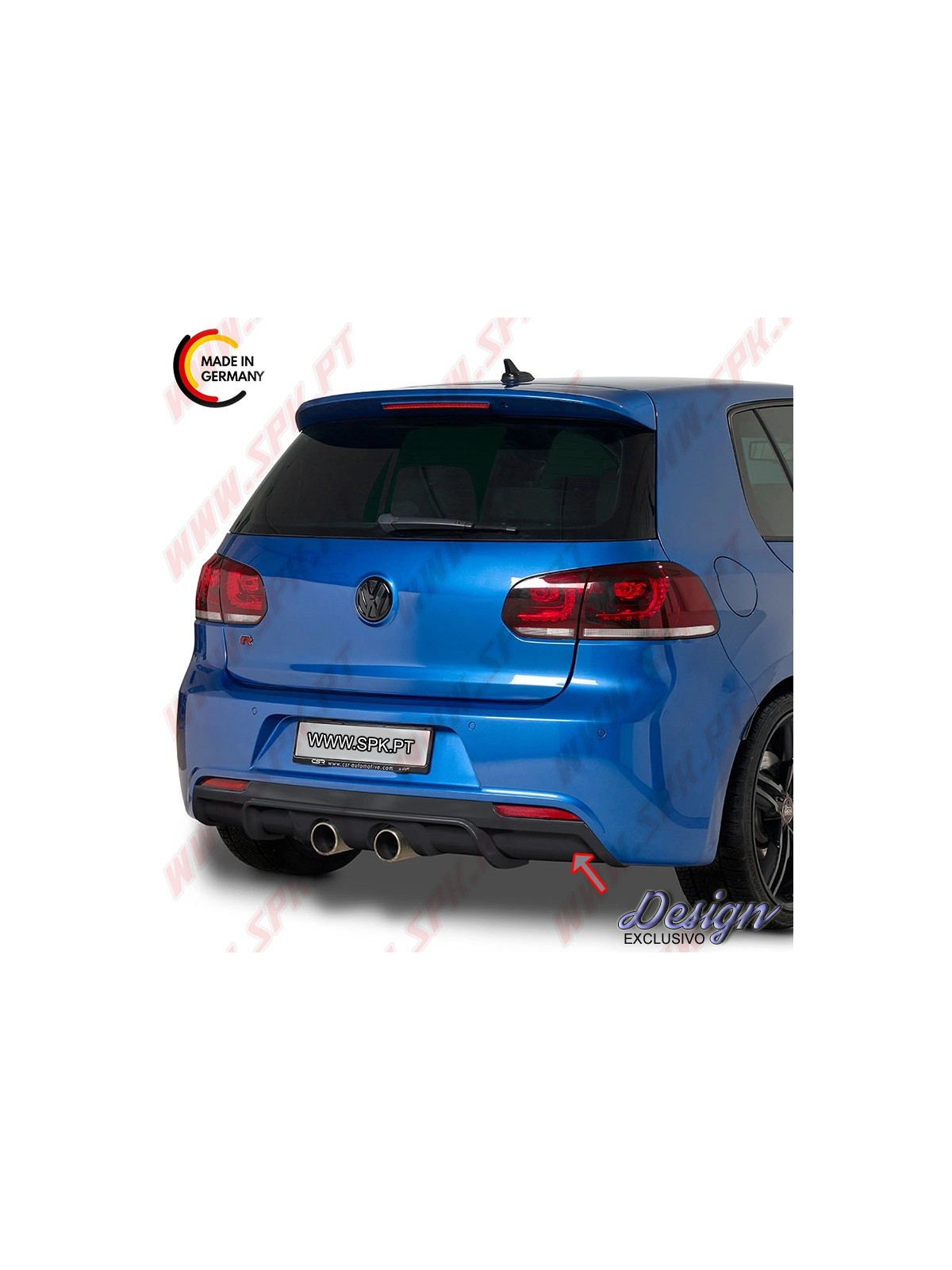 Difusor Traseiro - VW Golf 6 R (2009-2012) Difusor Traseiro - VW Golf 6 R (2009-2012)
