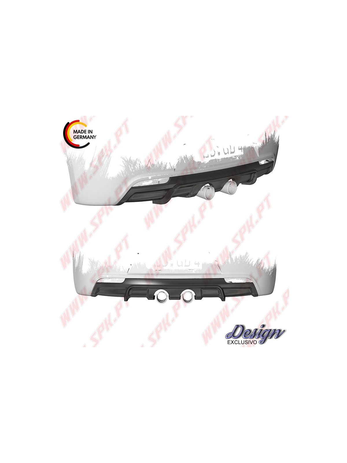 Difusor Traseiro - VW Golf 6 R (2009-2012) Difusor Traseiro - VW Golf 6 R (2009-2012)