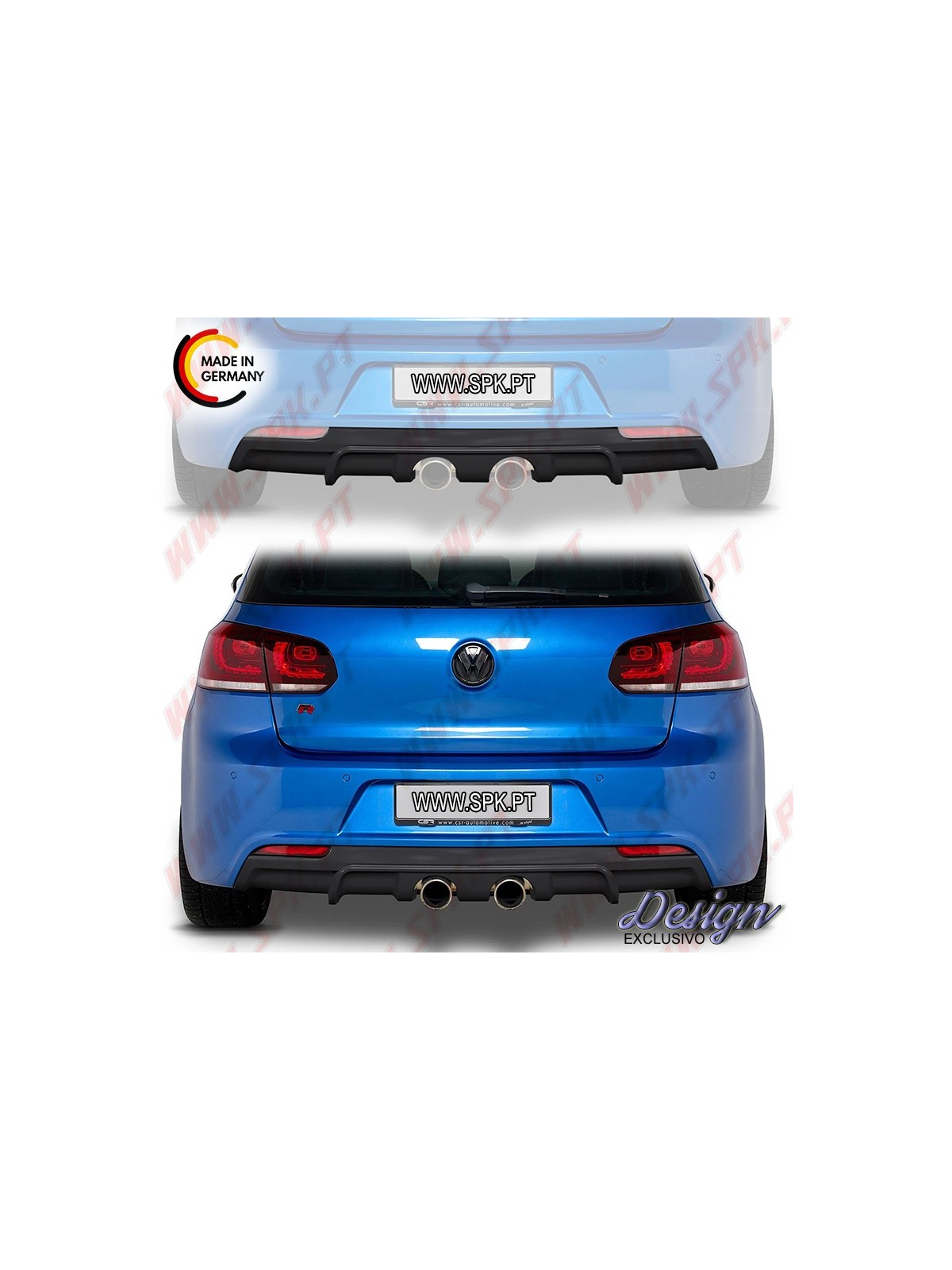 Difusor Traseiro - VW Golf 6 R (2009-2012) Difusor Traseiro - VW Golf 6 R (2009-2012)