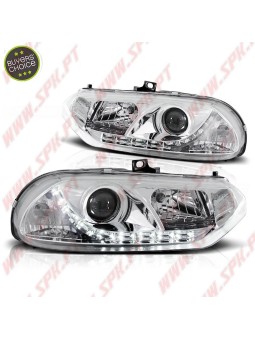 Faróis LED Devil Eyes Chrome - Alfa Romeo 156 (1997-2003)