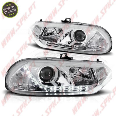 Faróis LED Devil Eyes Chrome - Alfa Romeo 156 (1997-2003)