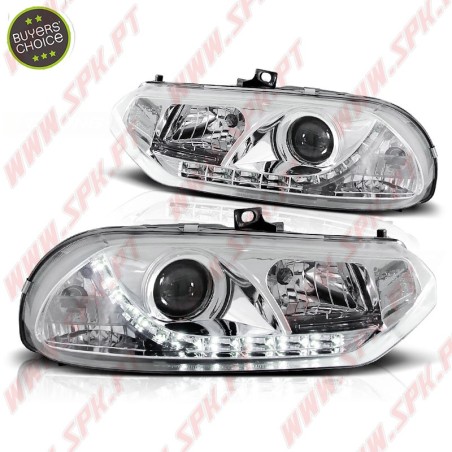 Faróis LED Devil Eyes Chrome - Alfa Romeo 156 (1997-2003)