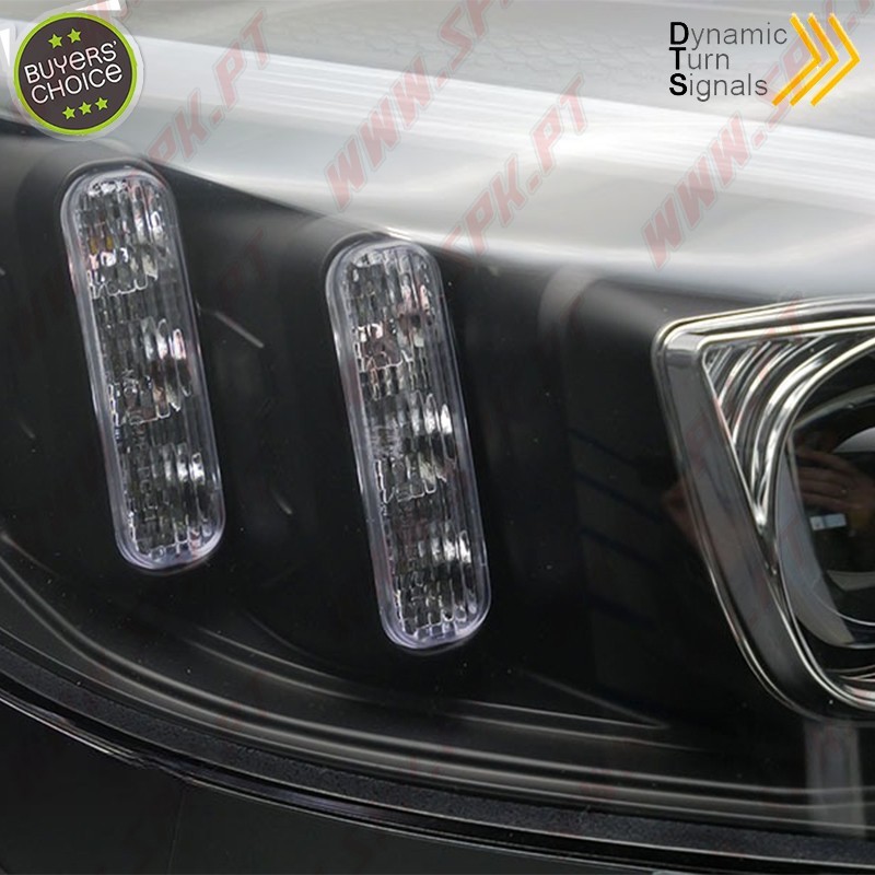 Faróis Tube Light / Black - Mercedes W205 (2014-2018) Faróis Tube Light / Black - Mercedes W205 (2014-2018)