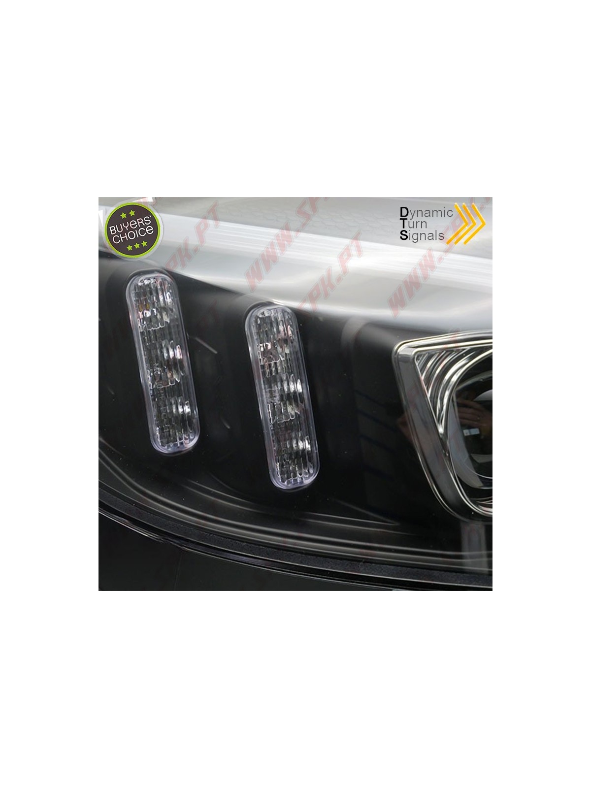 Faróis Tube Light / Black - Mercedes W205 (2014-2018) Faróis Tube Light / Black - Mercedes W205 (2014-2018)