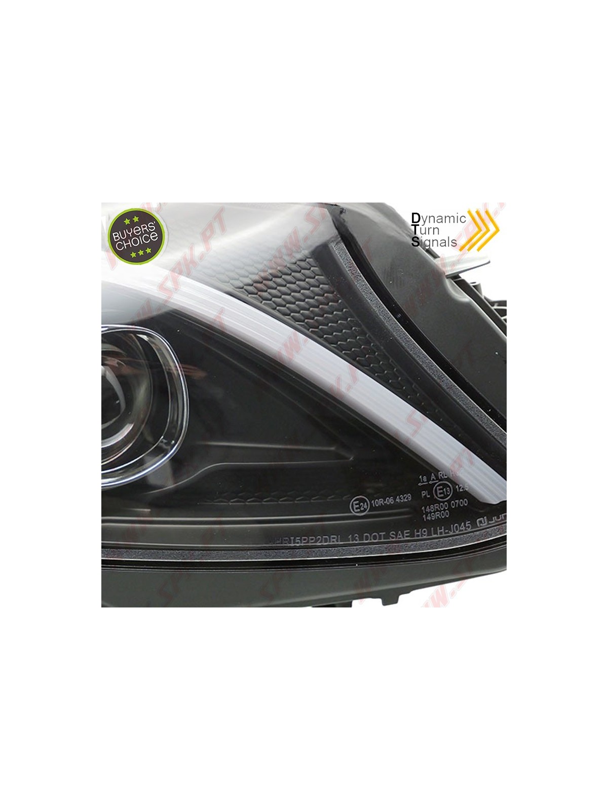 Faróis Tube Light / Black - Mercedes W205 (2014-2018) Faróis Tube Light / Black - Mercedes W205 (2014-2018)