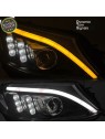 Faróis Tube Light / Black - Mercedes W205 (2014-2018) Faróis Tube Light / Black - Mercedes W205 (2014-2018)