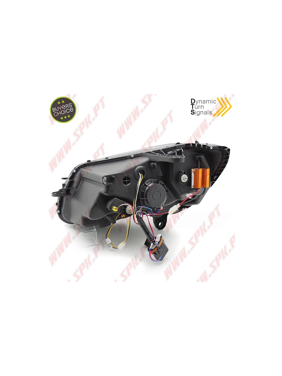 Faróis Tube Light / Black - Mercedes W205 (2014-2018) Faróis Tube Light / Black - Mercedes W205 (2014-2018)