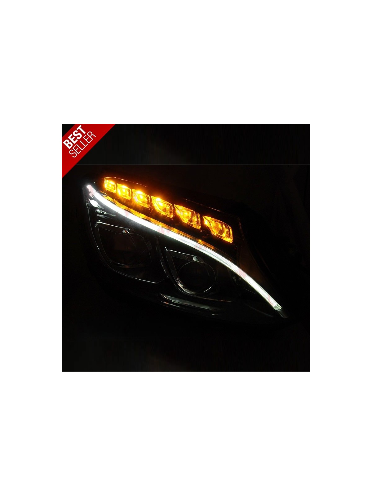 Faróis DayLight / Black - Mercedes W205 (2014-2018) Faróis DayLight / Black - Mercedes W205 (2014-2018)