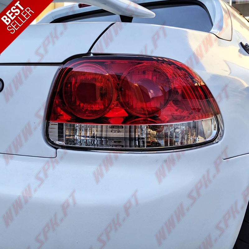 Farolins Cristal Red+Clear - Honda Del Sol (1992-1998)