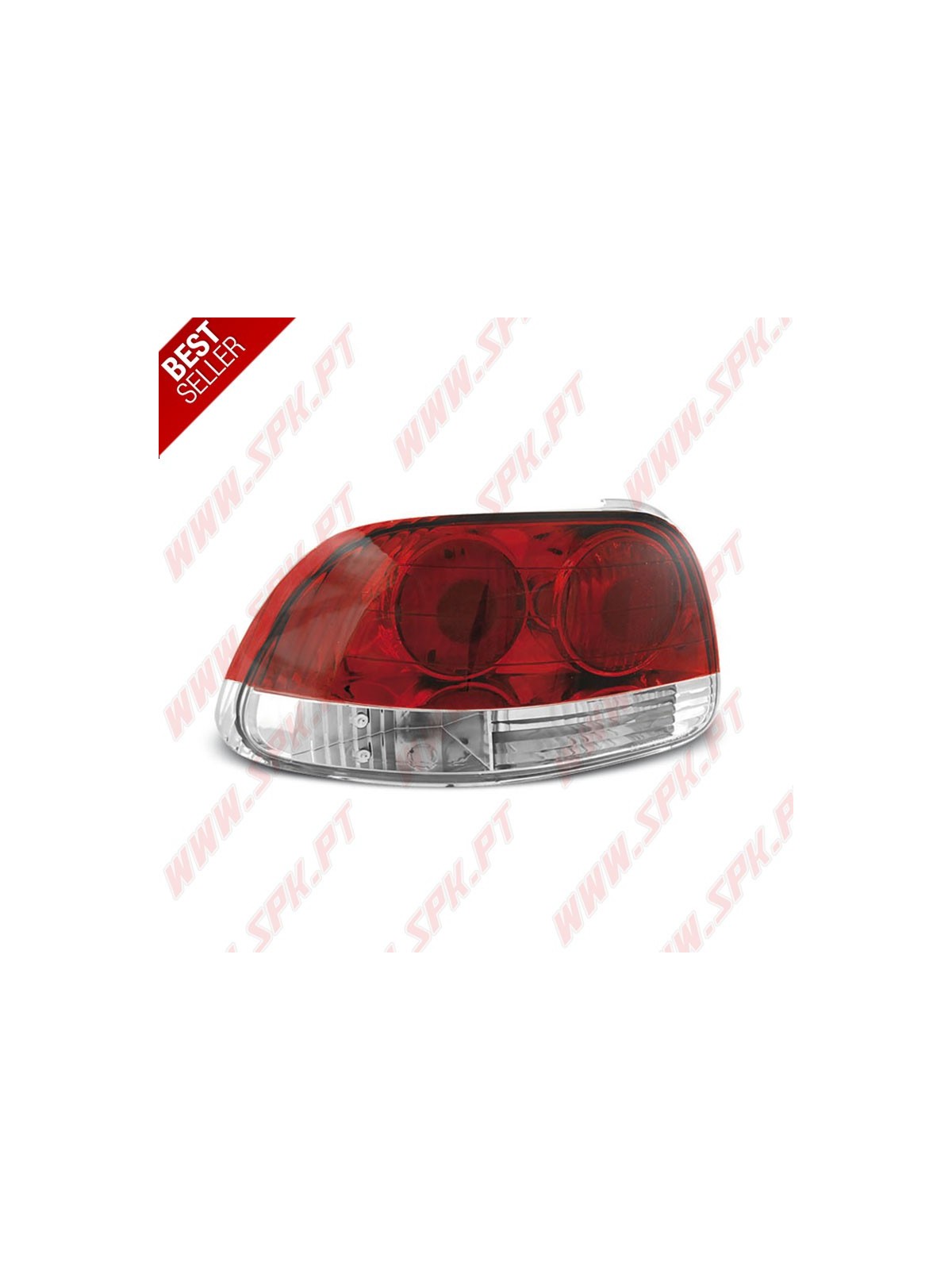 Farolins Cristal Red+Clear - Honda Del Sol (1992-1998)