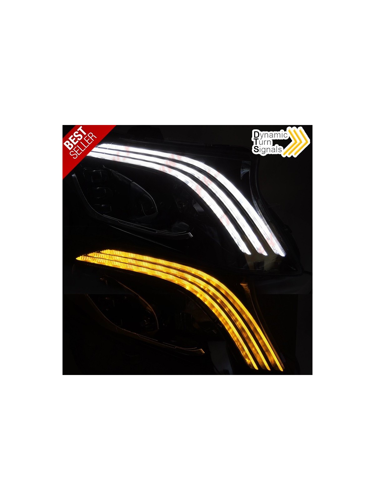 Faróis FULL-LED / Black - Mercedes W205 (2014-2021) Faróis FULL-LED / Black - Mercedes W205 (2014-2021)
