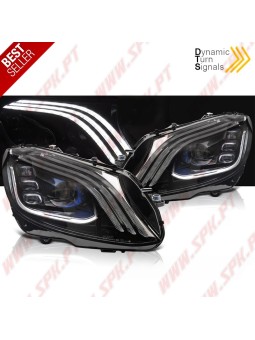 Faróis FULL-LED / Black - Mercedes W205 (2014-2021)