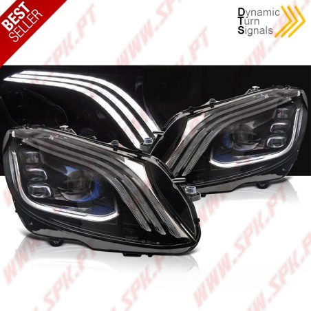 Faróis FULL-LED / Black - Mercedes W205 (2014-2021)