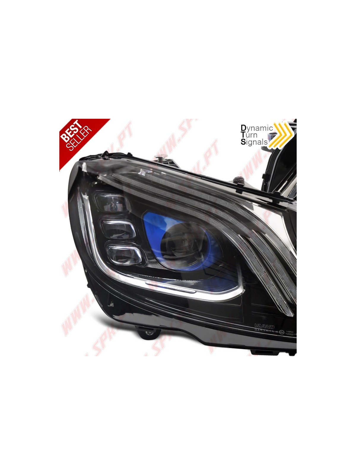 Faróis FULL-LED / Black - Mercedes W205 (2014-2021) Faróis FULL-LED / Black - Mercedes W205 (2014-2021)