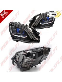 Faróis FULL-LED / Black - Mercedes W205 (2014-2021)