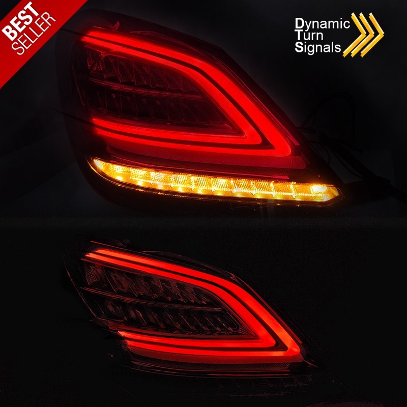 Farolins LED-BAR Red+Clear - Mercedes W205 (2014-2018) Farolins LED-BAR Red+Clear - Mercedes W205 (2014-2018)