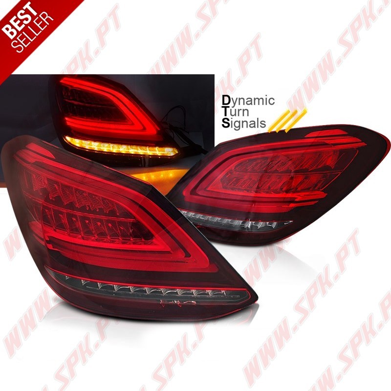 Farolins LED-BAR Red+Clear - Mercedes W205 (2014-2018) Farolins LED-BAR Red+Clear - Mercedes W205 (2014-2018)