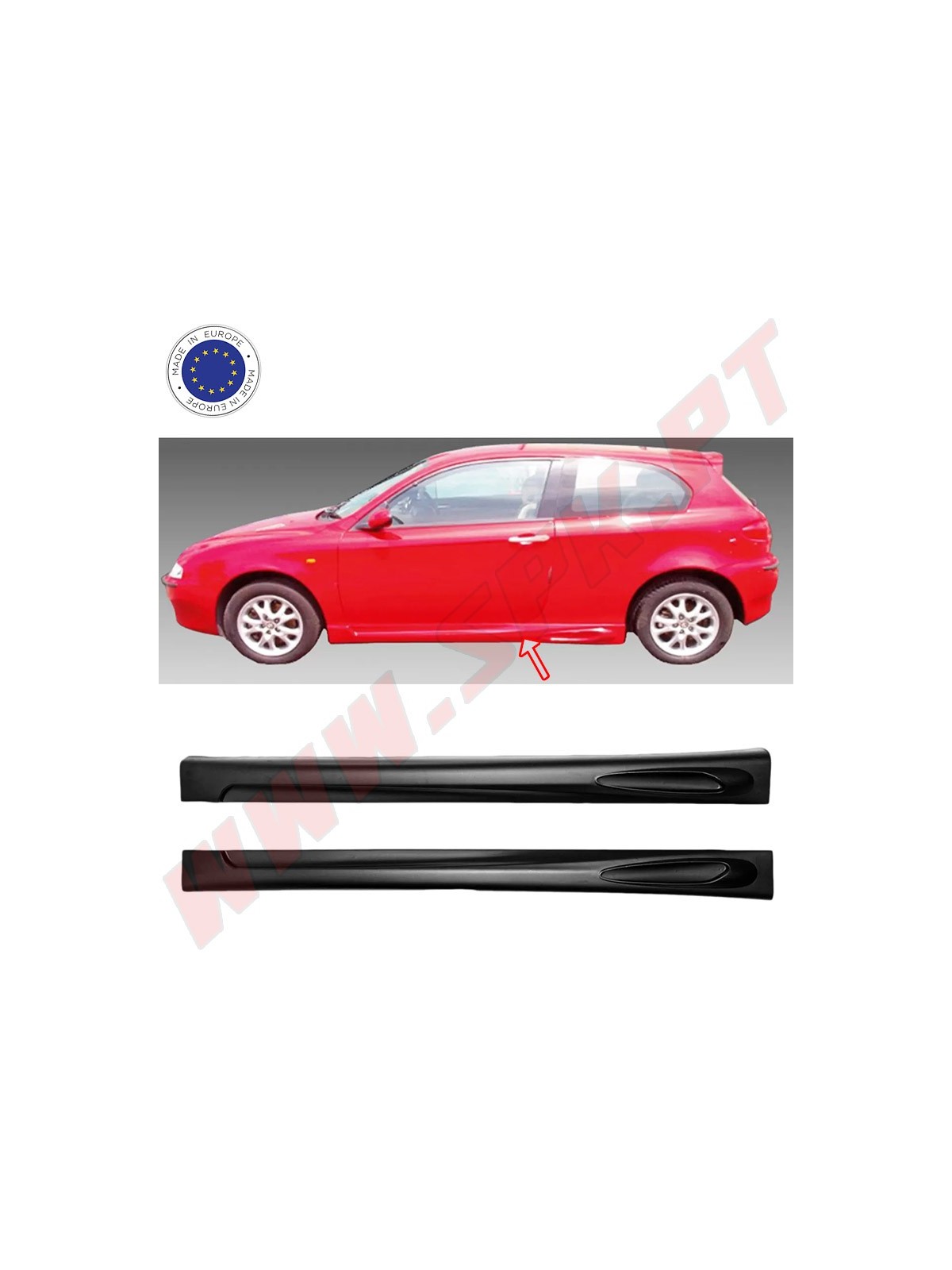 Embaladeiras Laterais - Alfa Romeo 147 - 5 Portas (2000-2010) Embaladeiras Laterais - Alfa Romeo 147 - 5 Portas (2000-2010)