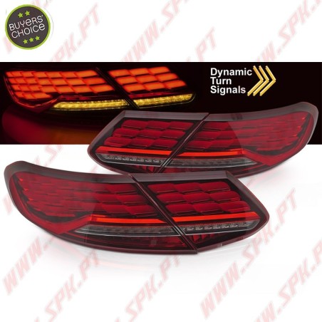 Farolins LED-BAR Red+Clear - Mercedes C205 Coupe / Cabrio (2014-2021)