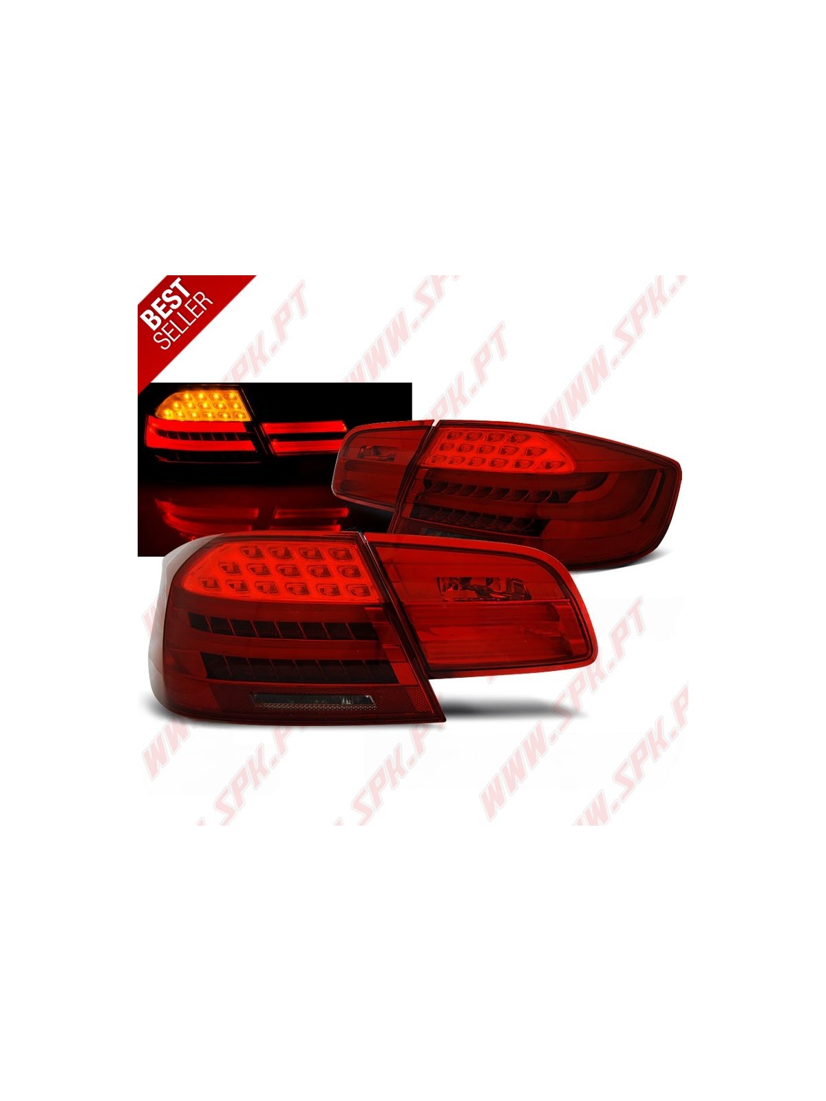 Farolins LED Look LCI Red Smoke - BMW E92 Coupe (2006-2010) Farolins LED Look LCI Red Smoke - BMW E92 Coupe (2006-2010)