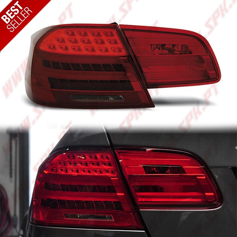 Farolins LED Look LCI Red Smoke - BMW E92 Coupe (2006-2010) Farolins LED Look LCI Red Smoke - BMW E92 Coupe (2006-2010)