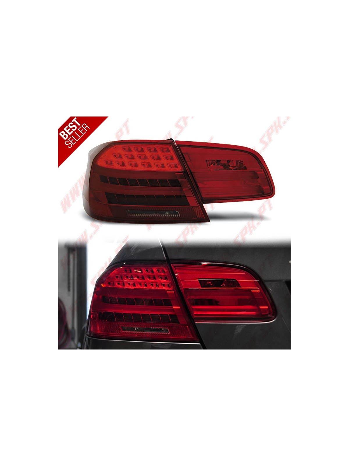 Farolins LED Look LCI Red Smoke - BMW E92 Coupe (2006-2010) Farolins LED Look LCI Red Smoke - BMW E92 Coupe (2006-2010)