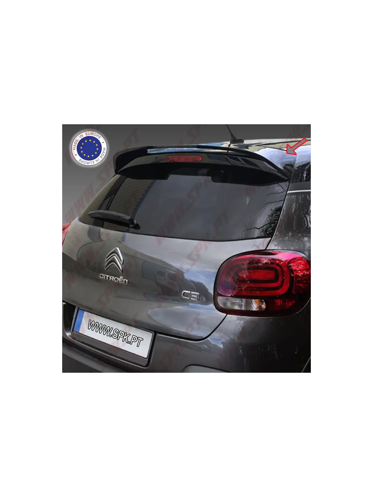 Aileron Traseiro - Citroen C3 (2017-) Aileron Traseiro - Citroen C3 (2017-)