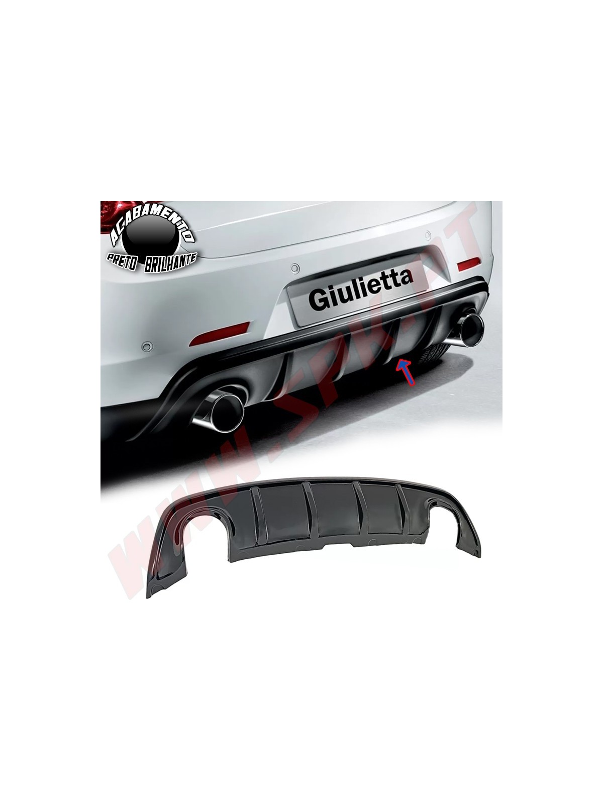 Difusor Traseiro - Alfa Romeo Giulietta (2010-2020)