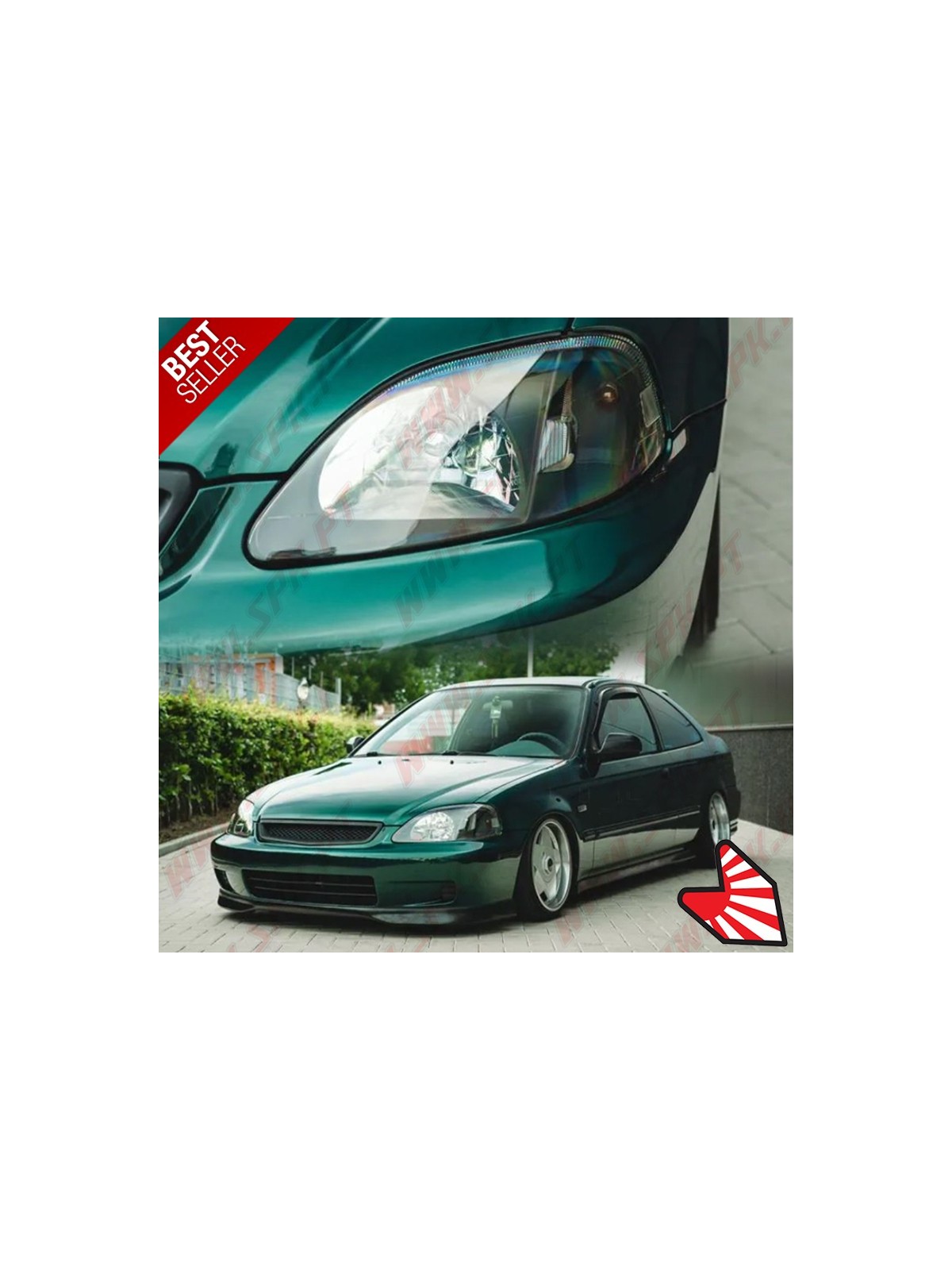Faróis Look JDM Black - Honda Civic Facelift (1999-2001) Faróis Look JDM Black - Honda Civic Facelift (1999-2001)