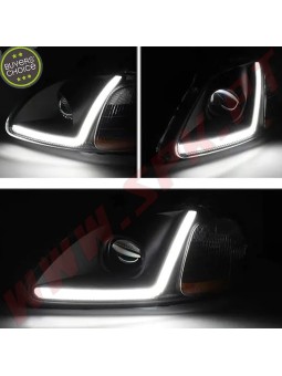 Faróis LED JDM Black+Amber  - Honda Civic Pré-Facelift (1996-1998)