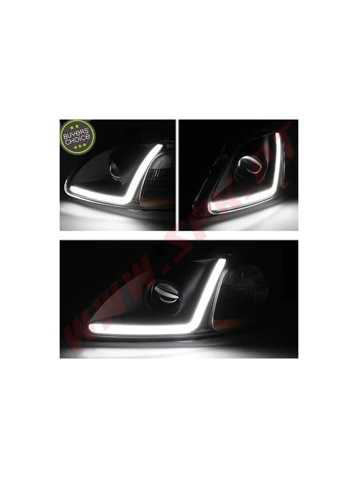 Faróis LED JDM Black+Amber - Honda Civic Facelift (1999-2001) Faróis LED JDM Black+Amber - Honda Civic Facelift (1999-2001)