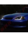 Faróis LED JDM Black+Amber - Honda Civic Facelift (1999-2001) Faróis LED JDM Black+Amber - Honda Civic Facelift (1999-2001)