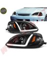 Faróis LED JDM Black+Amber - Honda Civic Facelift (1999-2001) Faróis LED JDM Black+Amber - Honda Civic Facelift (1999-2001)